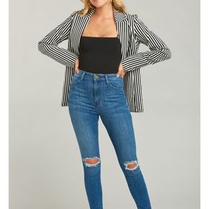 Show me your Mumu Buckingham stripe Blazer